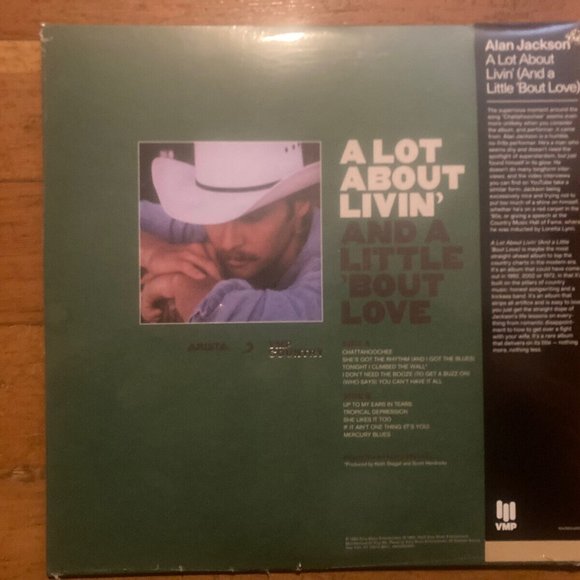 Alan Jackson A Lot About Livin' LP ~ Exclusive 180g Colored Vinyl ~ Brand New! - Picture 3 of 3